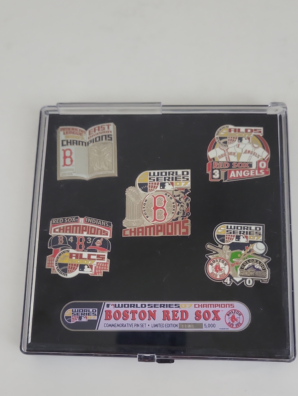 Boston Red Sox 2007 World Series Champs Limited Edition Pin Set